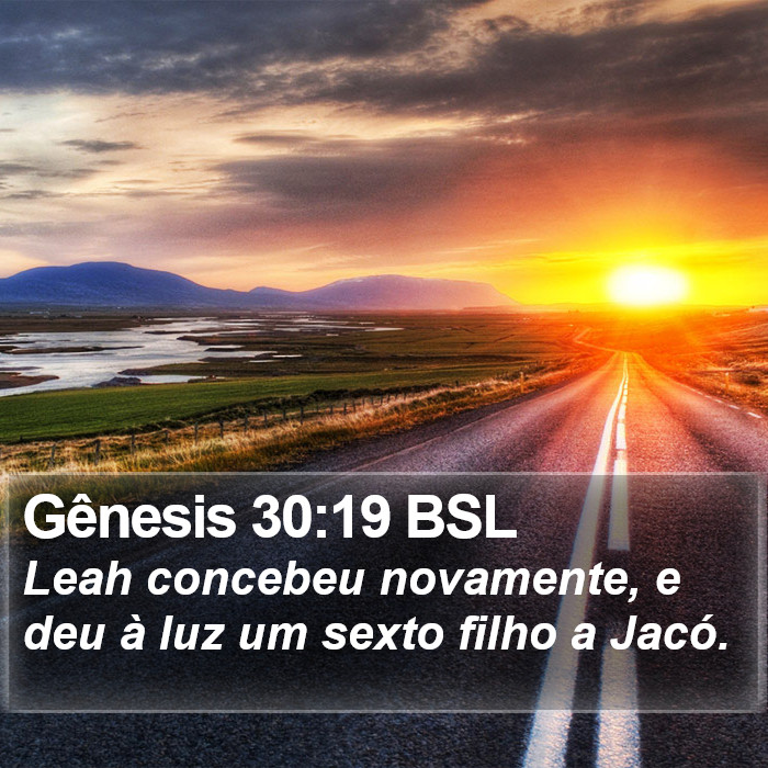 Gênesis 30:19 BSL Bible Study