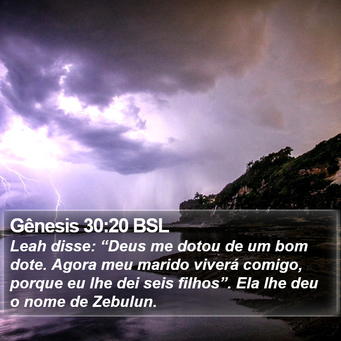 Gênesis 30:20 BSL Bible Study