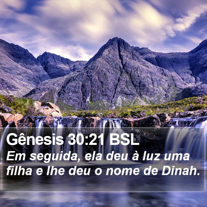 Gênesis 30:21 BSL Bible Study