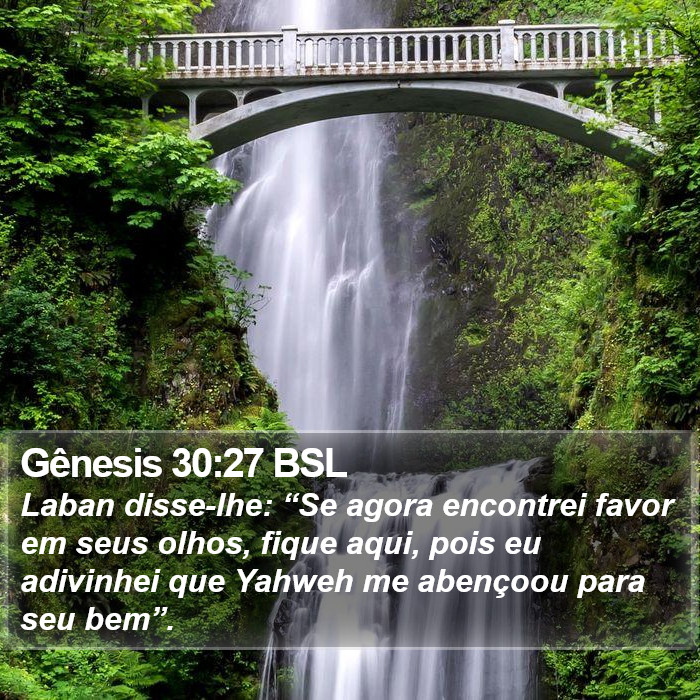 Gênesis 30:27 BSL Bible Study