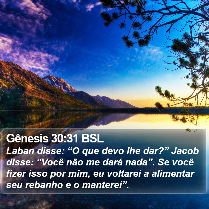 Gênesis 30:31 BSL Bible Study