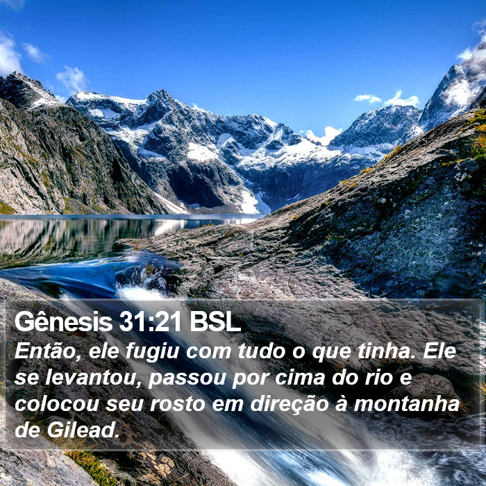 Gênesis 31:21 BSL Bible Study