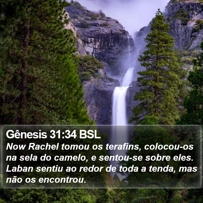 Gênesis 31:34 BSL Bible Study