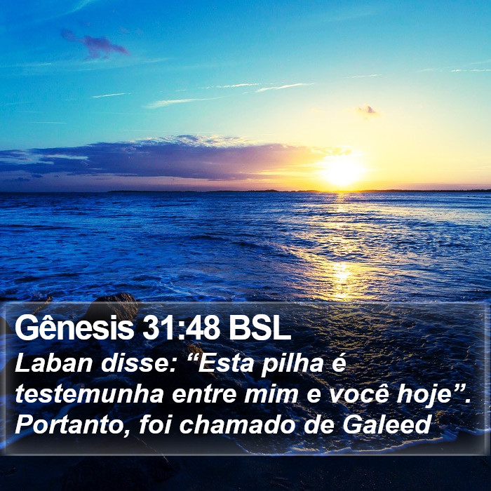 Gênesis 31:48 BSL Bible Study