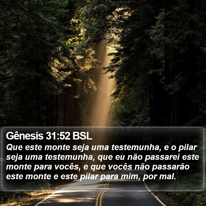 Gênesis 31:52 BSL Bible Study