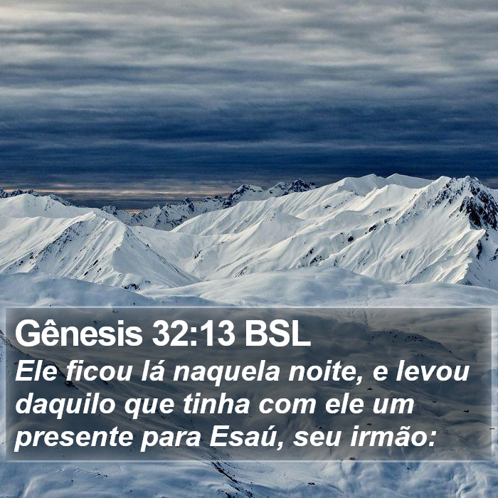 Gênesis 32:13 BSL Bible Study