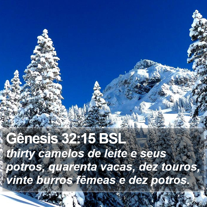 Gênesis 32:15 BSL Bible Study