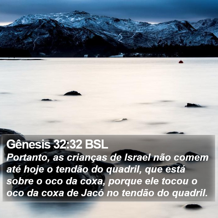 Gênesis 32:32 BSL Bible Study