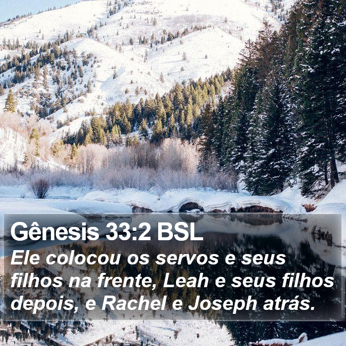 Gênesis 33:2 BSL Bible Study