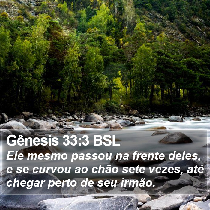 Gênesis 33:3 BSL Bible Study