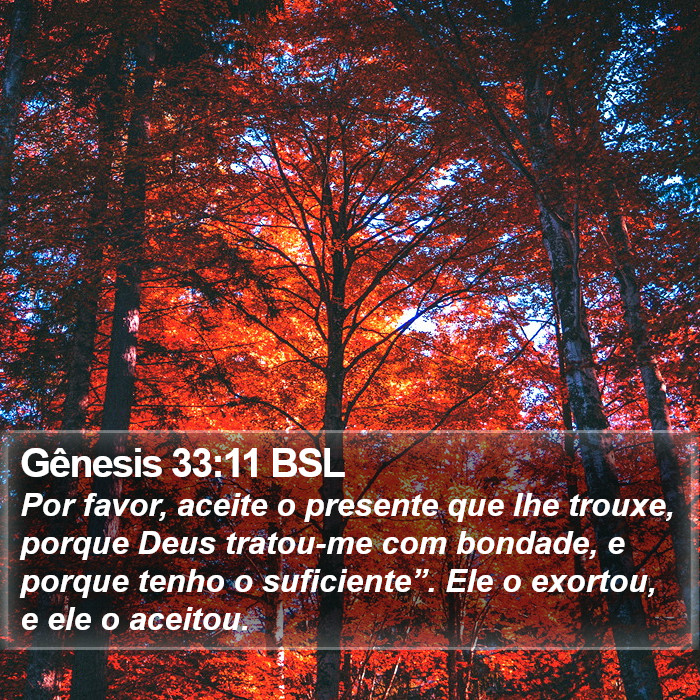 Gênesis 33:11 BSL Bible Study