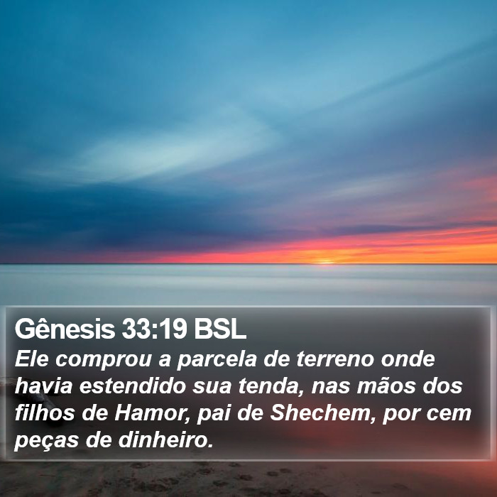 Gênesis 33:19 BSL Bible Study