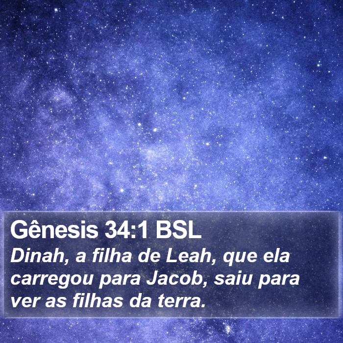 Gênesis 34:1 BSL Bible Study