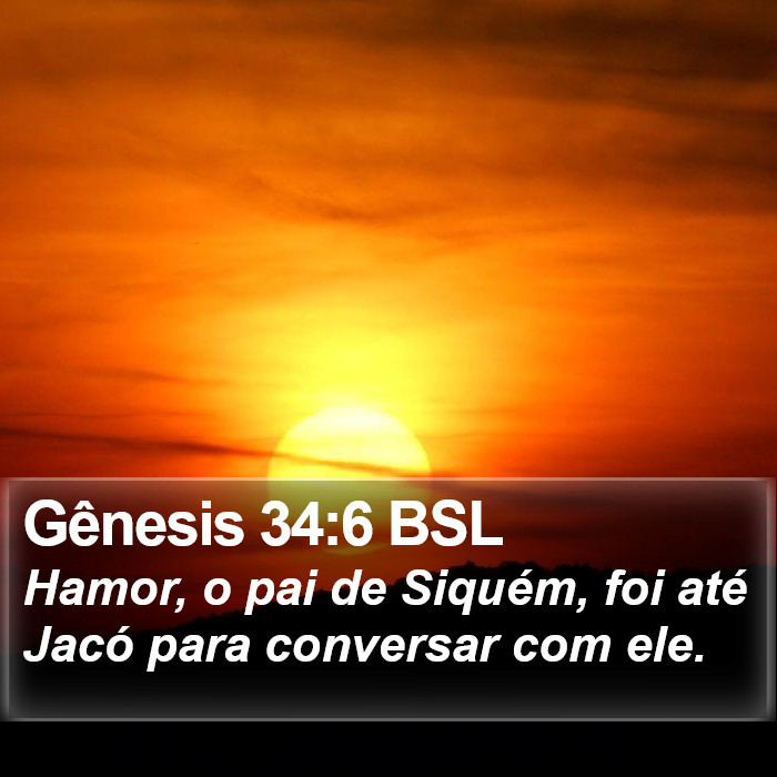 Gênesis 34:6 BSL Bible Study