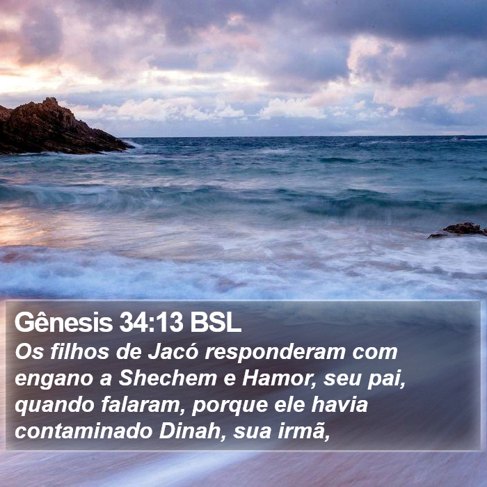 Gênesis 34:13 BSL Bible Study