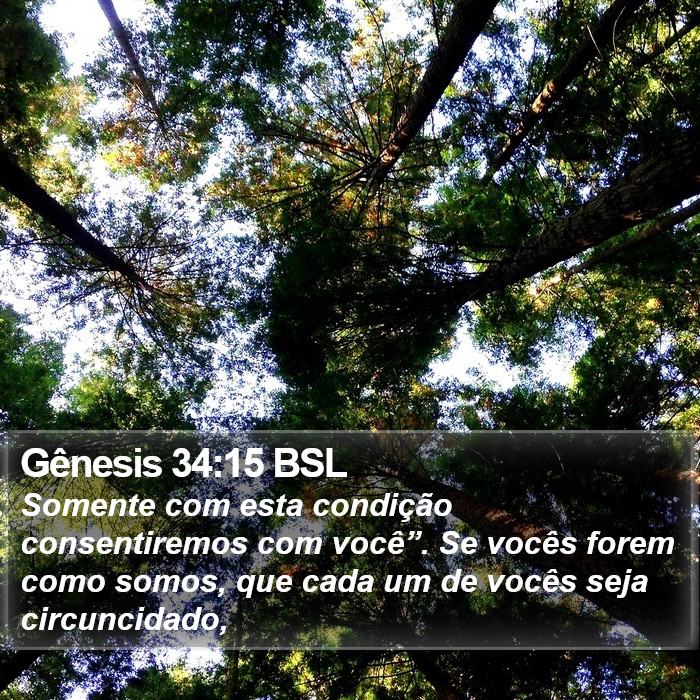 Gênesis 34:15 BSL Bible Study