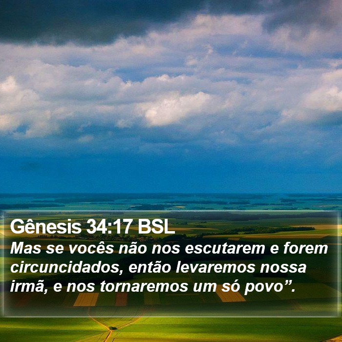 Gênesis 34:17 BSL Bible Study