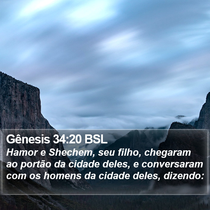 Gênesis 34:20 BSL Bible Study