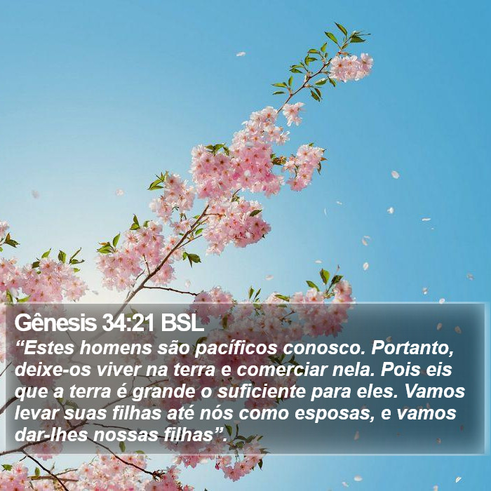 Gênesis 34:21 BSL Bible Study