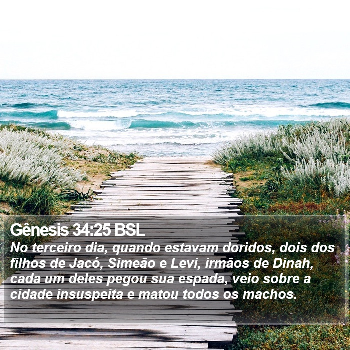 Gênesis 34:25 BSL Bible Study