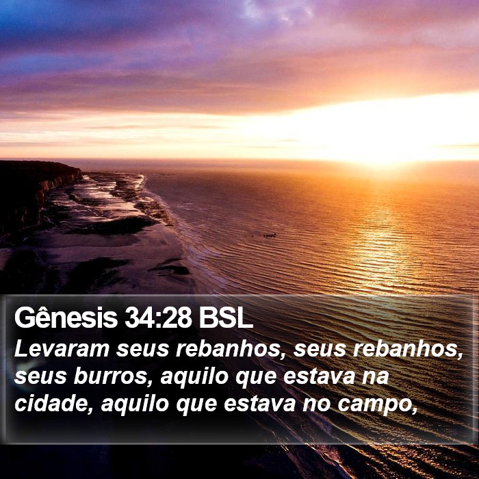 Gênesis 34:28 BSL Bible Study