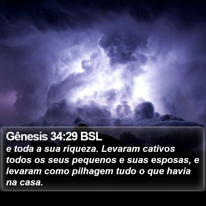Gênesis 34:29 BSL Bible Study