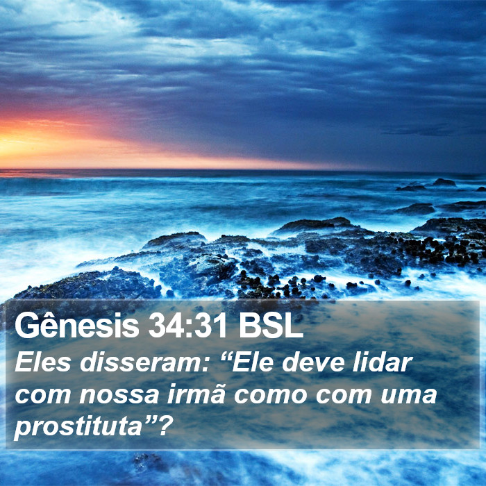 Gênesis 34:31 BSL Bible Study