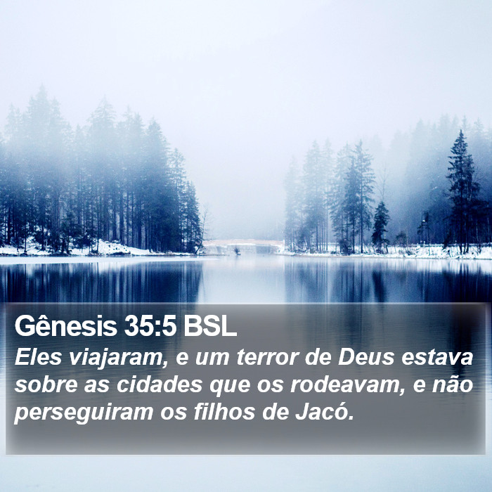 Gênesis 35:5 BSL Bible Study