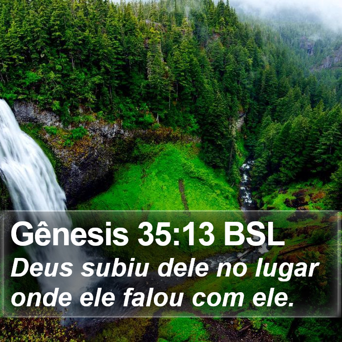 Gênesis 35:13 BSL Bible Study