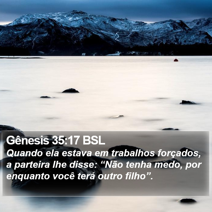 Gênesis 35:17 BSL Bible Study