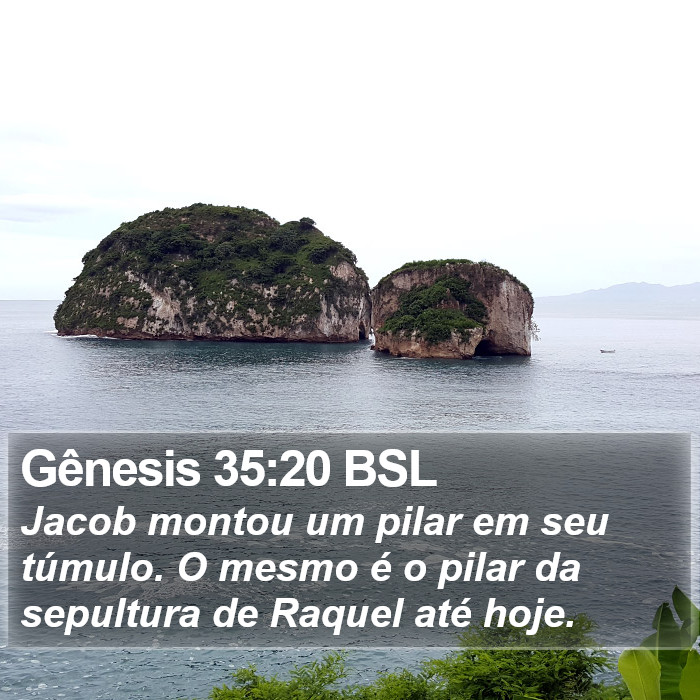 Gênesis 35:20 BSL Bible Study