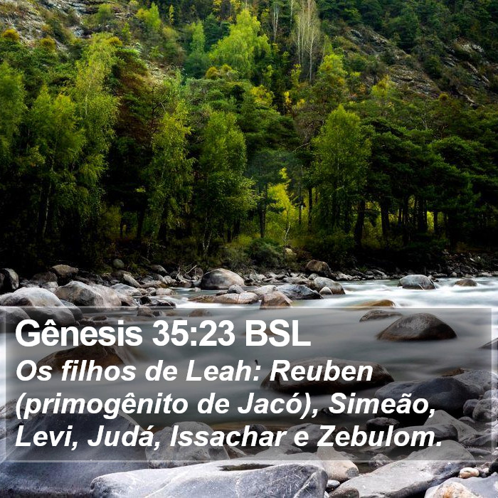 Gênesis 35:23 BSL Bible Study