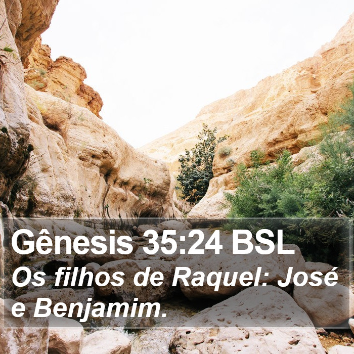 Gênesis 35:24 BSL Bible Study