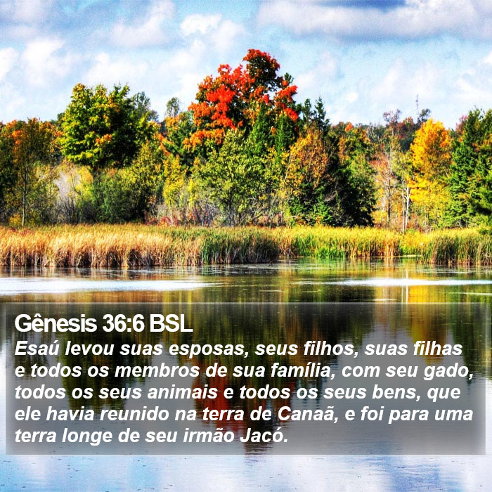 Gênesis 36:6 BSL Bible Study