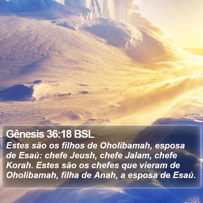 Gênesis 36:18 BSL Bible Study