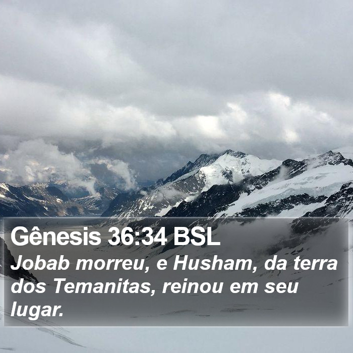 Gênesis 36:34 BSL Bible Study