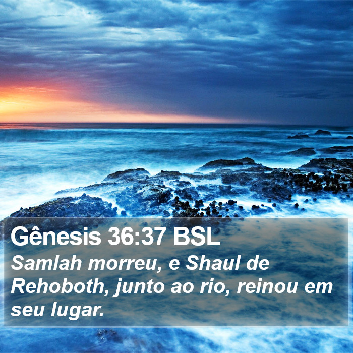 Gênesis 36:37 BSL Bible Study