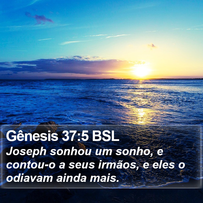 Gênesis 37:5 BSL Bible Study