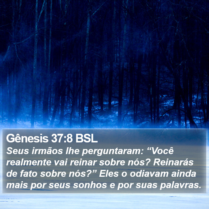 Gênesis 37:8 BSL Bible Study