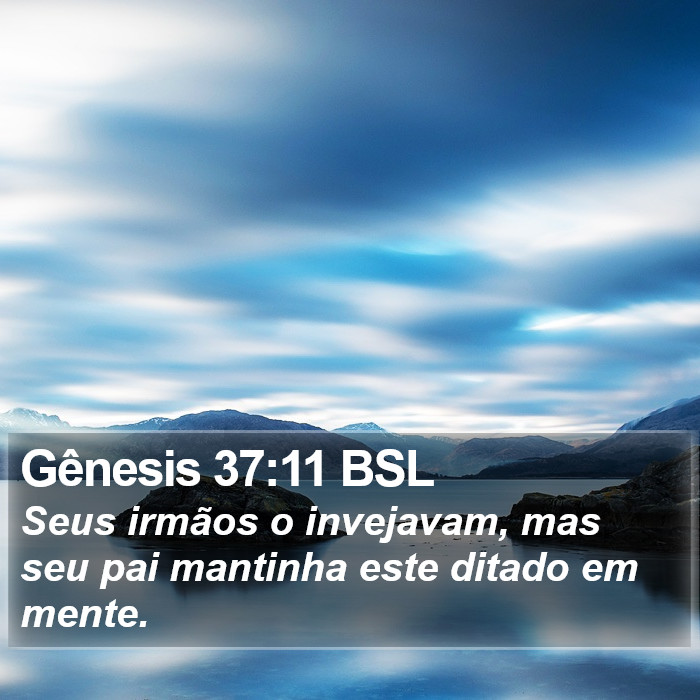Gênesis 37:11 BSL Bible Study