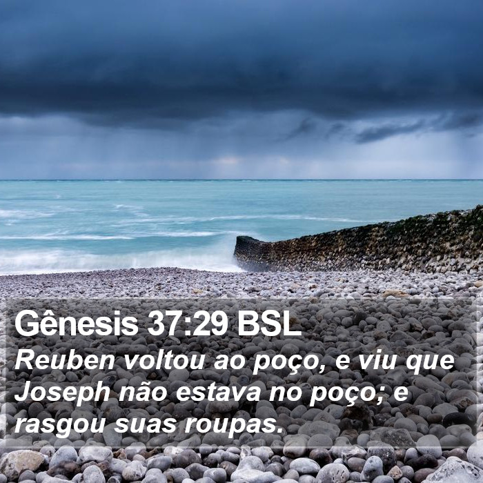 Gênesis 37:29 BSL Bible Study