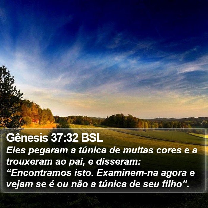Gênesis 37:32 BSL Bible Study