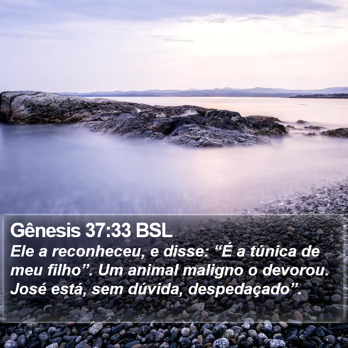 Gênesis 37:33 BSL Bible Study