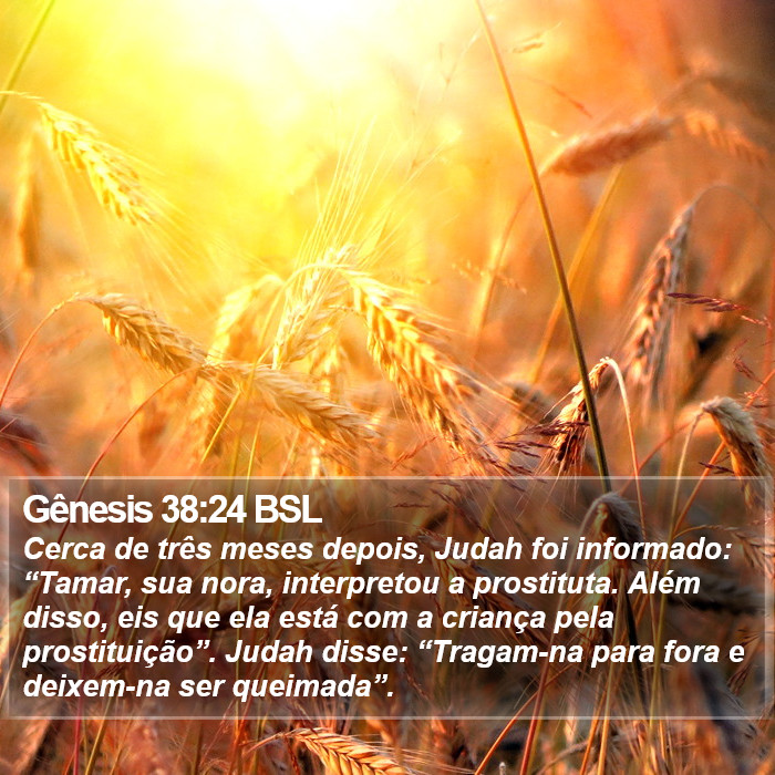 Gênesis 38:24 BSL Bible Study
