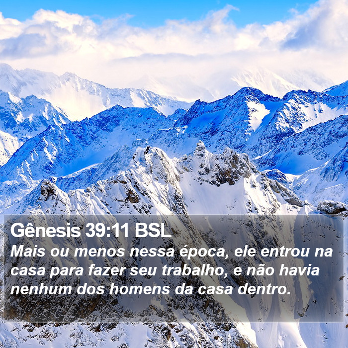 Gênesis 39:11 BSL Bible Study