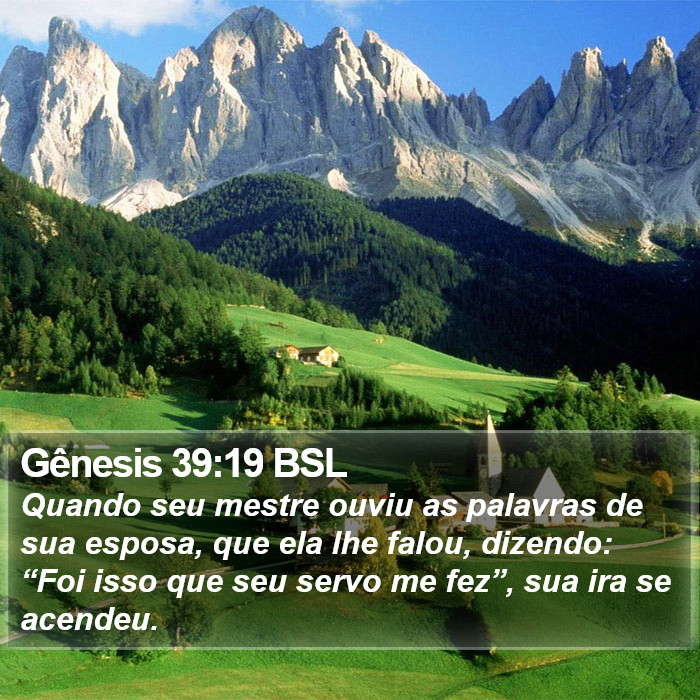 Gênesis 39:19 BSL Bible Study