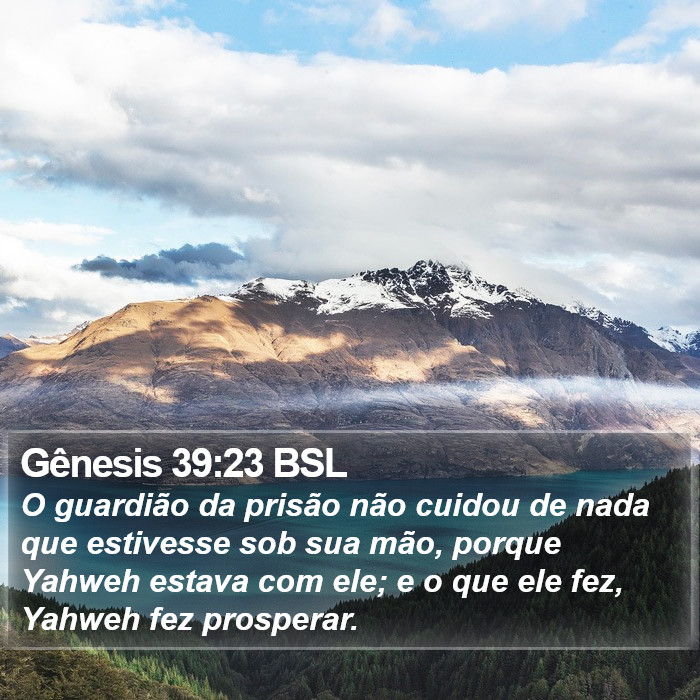 Gênesis 39:23 BSL Bible Study