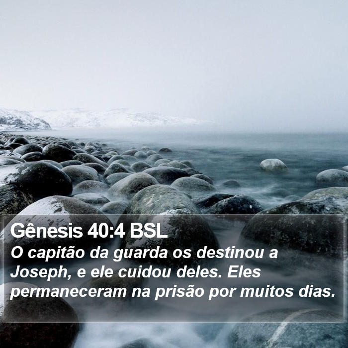 Gênesis 40:4 BSL Bible Study