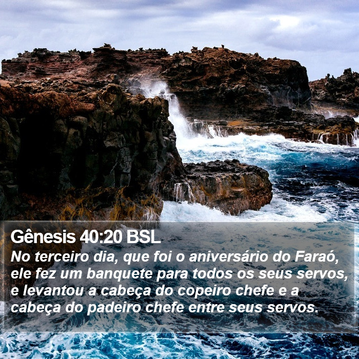 Gênesis 40:20 BSL Bible Study