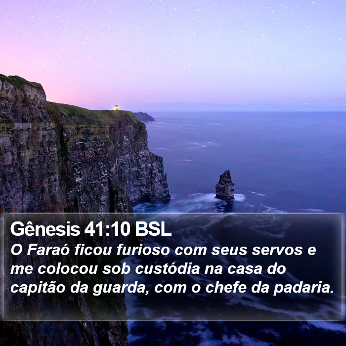 Gênesis 41:10 BSL Bible Study